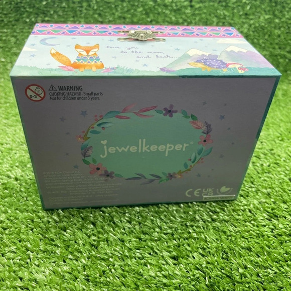 Woodland Animal Musical Jewelry Box, Pink/Purple, NIB - Picture 7 of 13